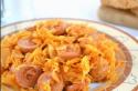 Braised cabbage with sausage - affordable and simple Sauerkraut with sausages