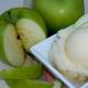 Apple o peras sorbet Apple sorbet na may yogurt