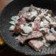 ترفندها و دستور العمل های آشپزی گوشت خوک با سبزیجات در ماهیتابه